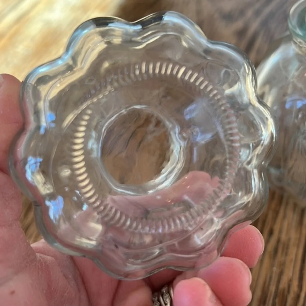 VINTAGE GLASS JAR SET